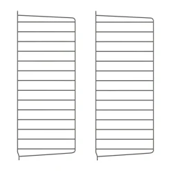 New String Panel de pared , oscuro, 75x30 cm, paquete de 2 Gris