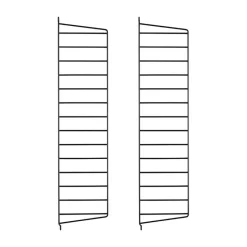 Hot String Panel de pared , , 75x20 cm, paquete de 2 Negro