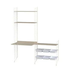 Outlet String Panel de suelo , , 200x30 cm, paquete de 2 Beige