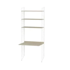 Online String Panel de suelo , Blanco, 200x30 cm, paquete de 2 Beige