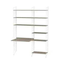 Outlet String Panel de suelo , Blanco, 200x30 cm, paquete de 2 Beige