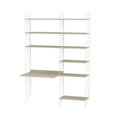 Clearance String Panel de suelo , Blanco, 200x30 cm, paquete de 2 Beige