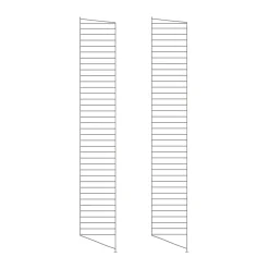 Outlet String Panel de suelo , oscuro, 200x30 cm, set de 2 Gris