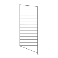 Discount String Panel de suelo , oscuro, 85x30 cm, 1 unidad Gris