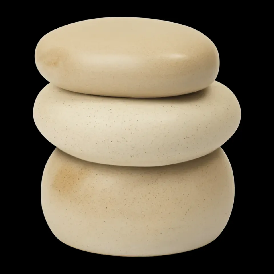 New Ferm Living Pebble ask large, Sand/Cream Beige