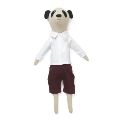 Outlet Ferm Living Peluche Panda Teddy, Natural Beige