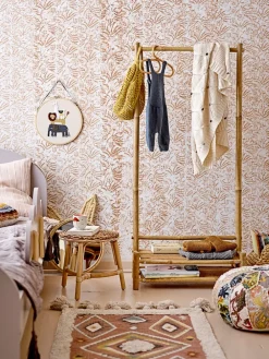 Clearance Bloomingville Percha Aranya ratán 17x30 cm, Natur Beige