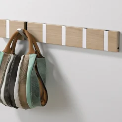 Outlet LoCa Perchero 3 ganchos Knax, Roble enjabonado Beige