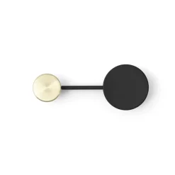 Discount Audo Copenhagen Perchero Afteroom S, Latón- Negro