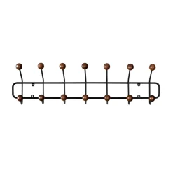 New Maze Perchero Bill Horizontal S, negro-marrón oscuro MarrónNegro