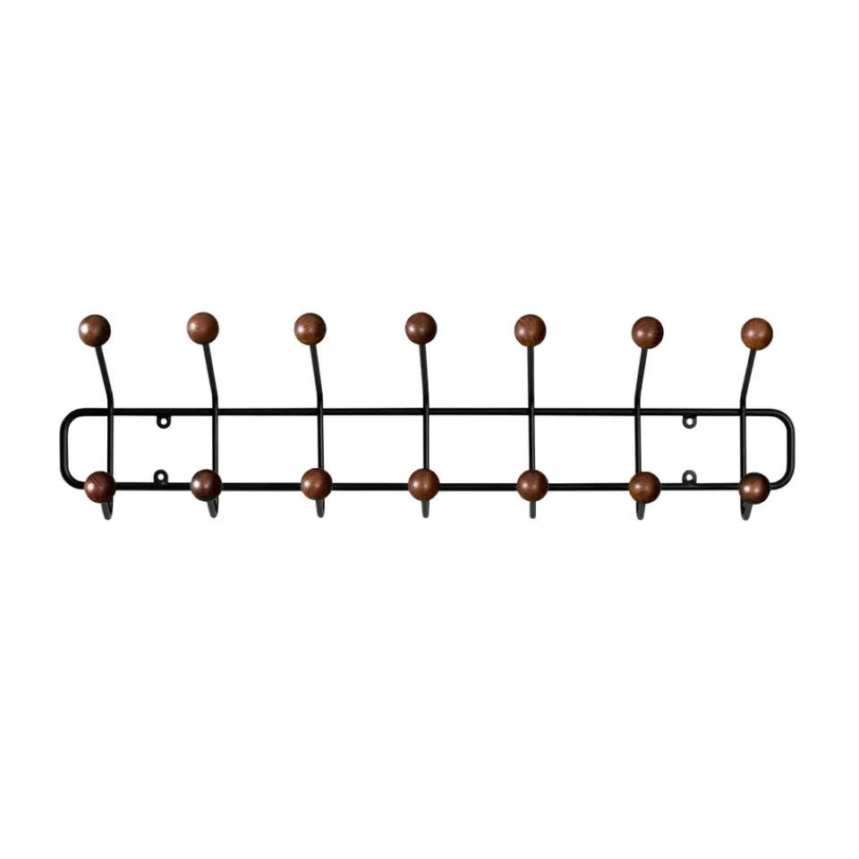 New Maze Perchero Bill Horizontal S, negro-marrón oscuro MarrónNegro