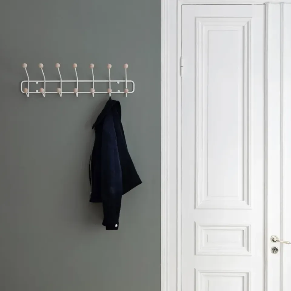 Hot Maze Perchero Bill Horizontal S, Blanco
