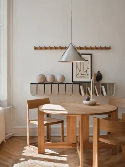 Outlet Kristina Dam Studio Perchero Column 49 cm, Roble aceitado en tono cálido Beige