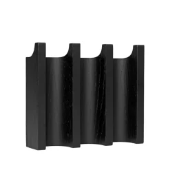 Online Kristina Dam Studio Perchero Column, Oak black lacquered Negro