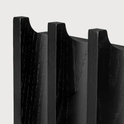 Online Kristina Dam Studio Perchero Column, Oak black lacquered Negro