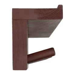 Online Scandi Living Perchero con estante Alley, Burdeos Rojo