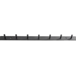 Hot MUUBS Perchero con ganchos Atlanta 70 cm, Negro
