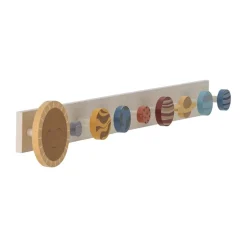 Sale Bloomingville Perchero con ganchos Space 55 cm, Brown-multi Marrón