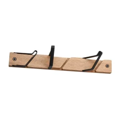 New Essem Design Perchero con ganchos Tamburin 31,5 cm, Roble-negro Marrón
