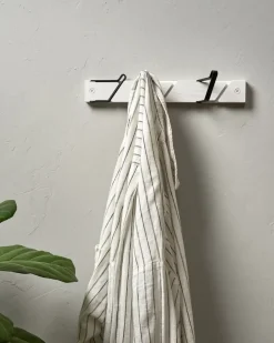 Hot Essem Design Perchero con ganchos Tamburin 31,5 cm, -negro Blanco