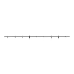 Clearance Relief Perchero con pomos large 123 cm, Gris