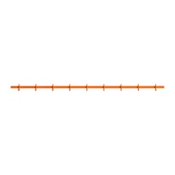 Discount Relief Perchero con pomos large 123 cm, Naranja