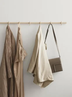 Hot Relief Perchero con pomos medium 82 cm, Fresno Beige