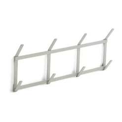 Online HAY Perchero con pomos Tape, Small metallic grey Gris