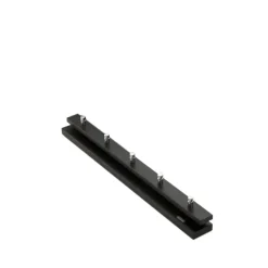 Hot Fritz Hansen Perchero Cutter, Roble teñido en , 5 pomos Negro
