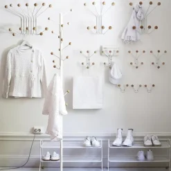 Hot Maze Perchero de pared Bill L, Blanco