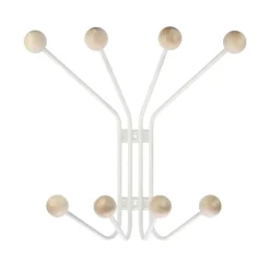 New Maze Perchero de pared Bill S, Blanco