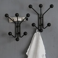 Maze Perchero de pared Bill XS, Negro