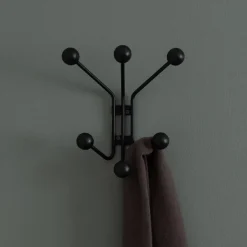 Maze Perchero de pared Bill XS, Negro