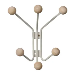 Online Maze Perchero de pared Bill XS, Greige Gris