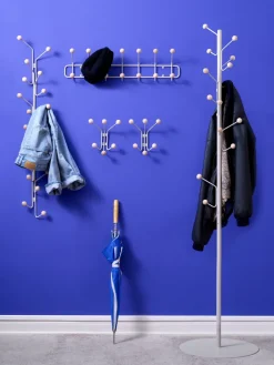 Online Maze Perchero de pared Bill XS, Greige Gris