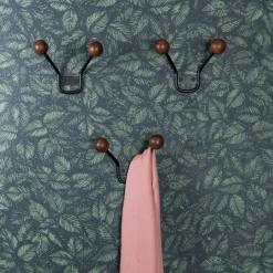 Online Maze Perchero de pared Bill XXS, negro-marrón oscuro MarrónNegro
