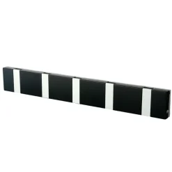 Discount LoCa Perchero de pared Knax 33 cm, Negro