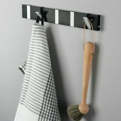 Discount LoCa Perchero de pared Knax 33 cm, Negro