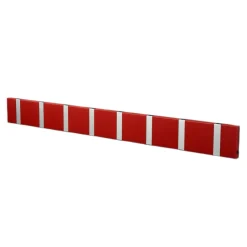 Hot LoCa Perchero de pared Knax 80 cm, rojo-gris GrisRojo