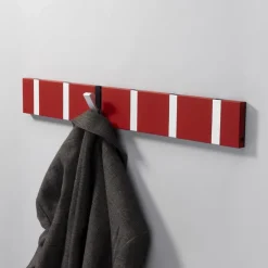 Hot LoCa Perchero de pared Knax 80 cm, rojo-gris GrisRojo