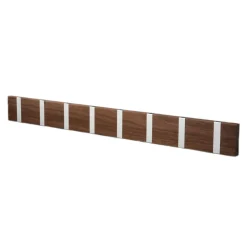 LoCa Perchero de pared Knax 80 cm, nogal aceitado-gris MarrónGris