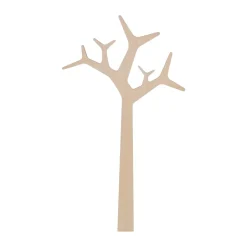 Hot Swedese Perchero de pared Tree wall Special Edition 134 cm, Pino con acabado blanco Marrón