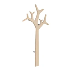 Hot Swedese Perchero de pared Tree wall Special Edition 134 cm, Pino con acabado blanco Marrón