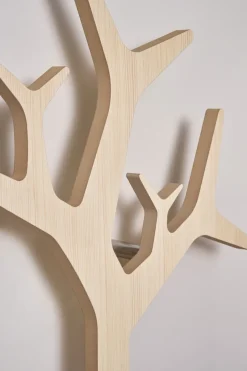 Sale Swedese Perchero de pared Tree wall Special Edition 194 cm, Pino con acabado blanco Marrón