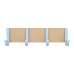 Best Design Letters Perchero Jay 4 ganchos, Beige-light blue Azul
