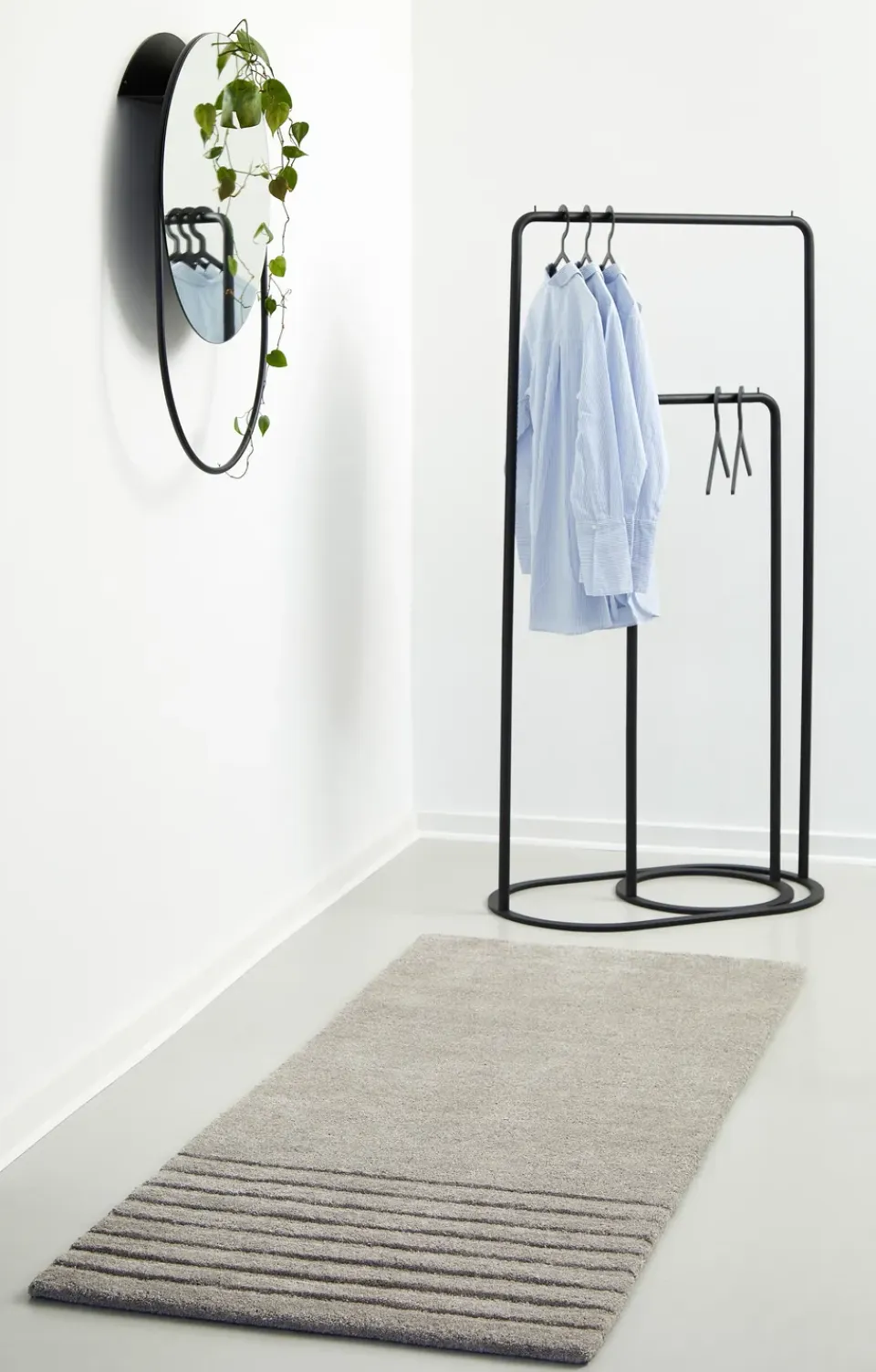 Clearance Woud Perchero O&O, Grande Negro