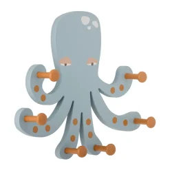 Best Bloomingville Perchero Oswall pulpo, 6 ganchos AzulMarrón
