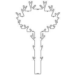 Best Maze Perchero Tree, Negro