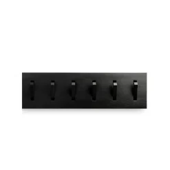 Ethnicraft Perchero Utilitile wall hanger, Lackad ek-black-large Negro