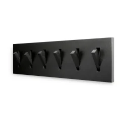 Ethnicraft Perchero Utilitile wall hanger, Lackad ek-black-large Negro